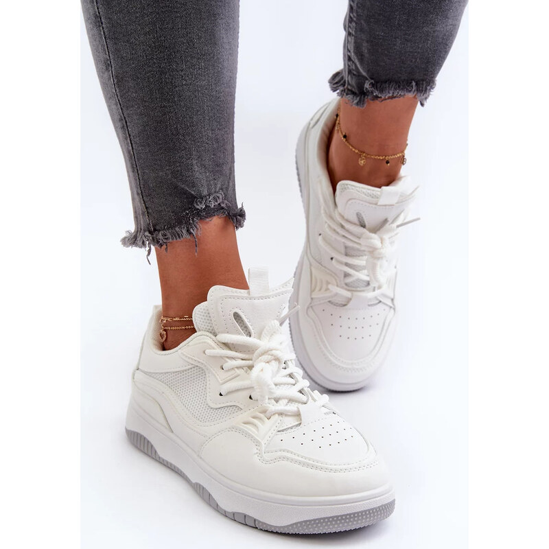 Kesi Biele dámske tenisky na platforme Etnaria 67902045