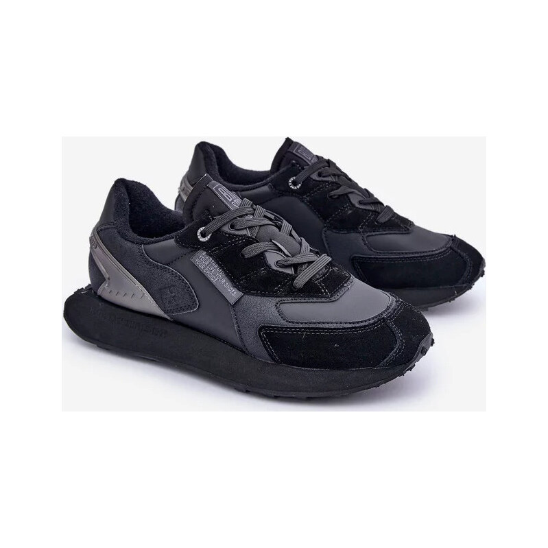 Čierne kožené pánske tenisky Big Star Hi-Poly System 67902071