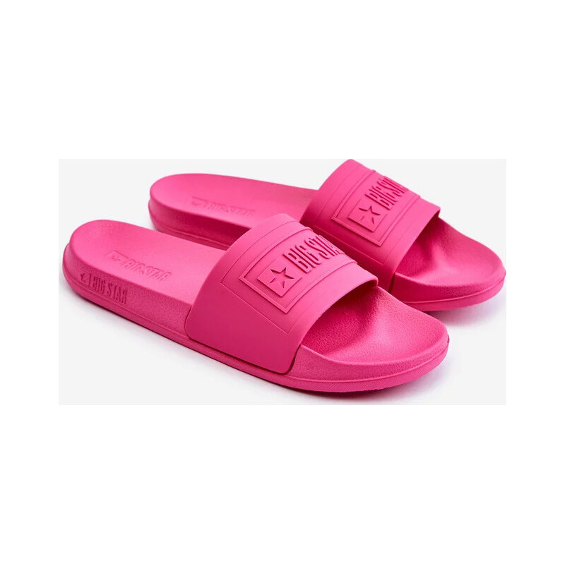 Fuchsiové ľahké dámske šľapky Big Star OO274037 67902087