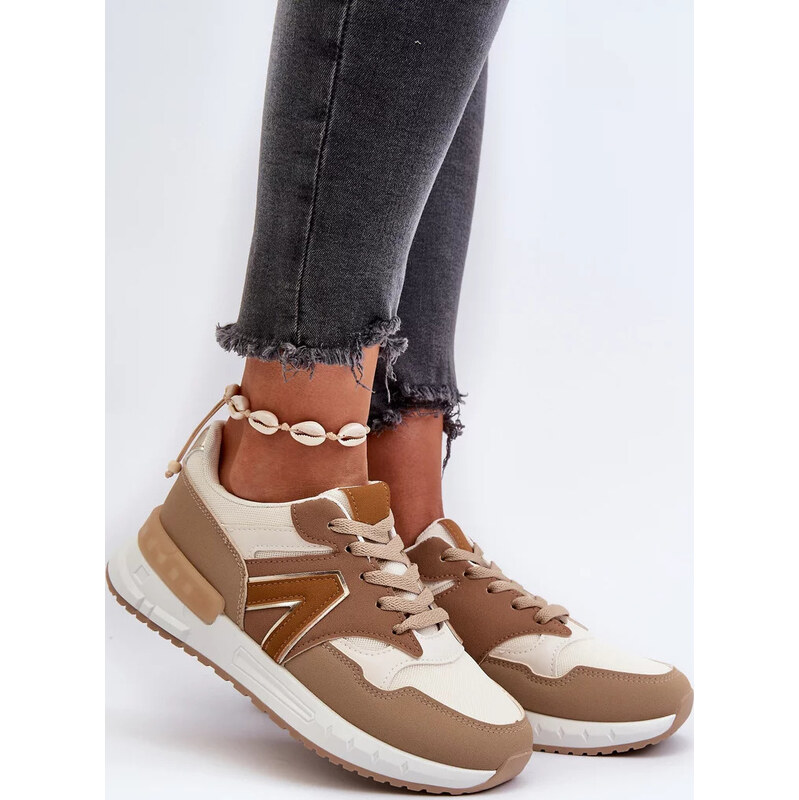 Kesi Hnedé dámske tenisky z eko kože Vinelli 67902108