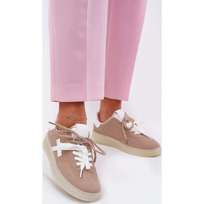 Kesi Béžové dámske nízke športové topánky Zelevelis 67902107