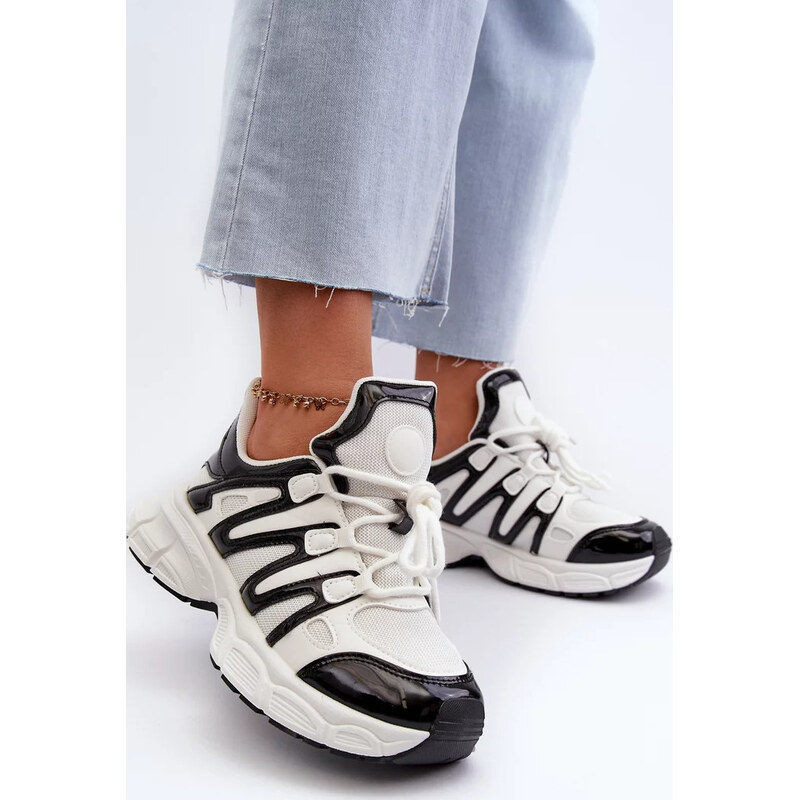 Kesi Bielo-čierne dámske tenisky Ahmani 67902123