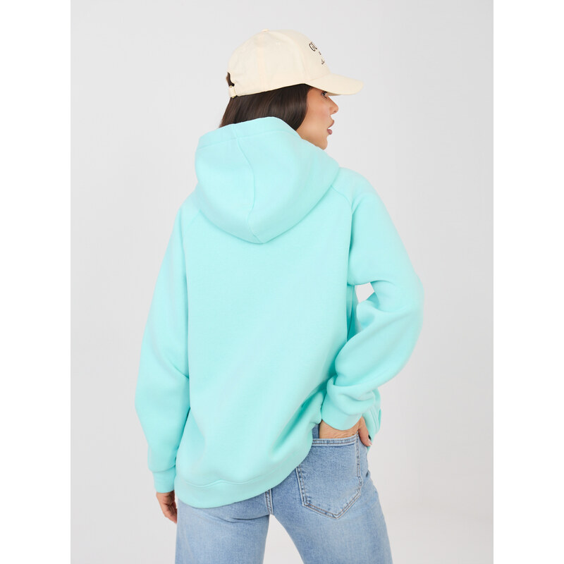 RUE PARIS Dámska mint mikina s kapucňou 67901645