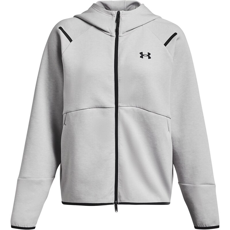 UNDER ARMOUR Tepláková bunda Unstoppable svetlosivá / čierna 67902614
