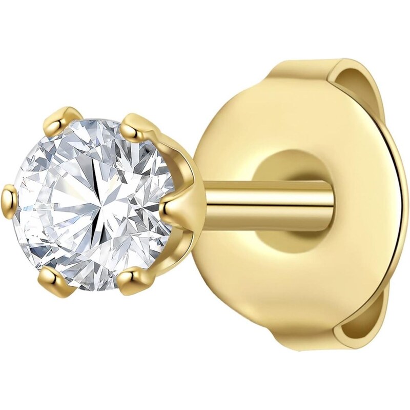 True Rebels Náušnice zlatá žltá / priehľadná 67902654