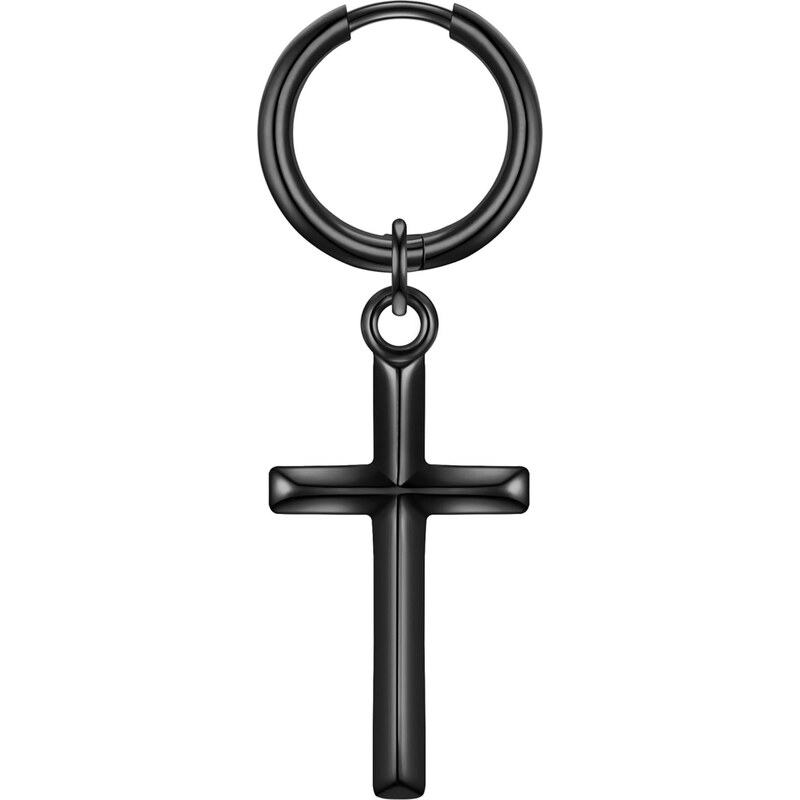 True Rebels Náušnice čierna 67902674