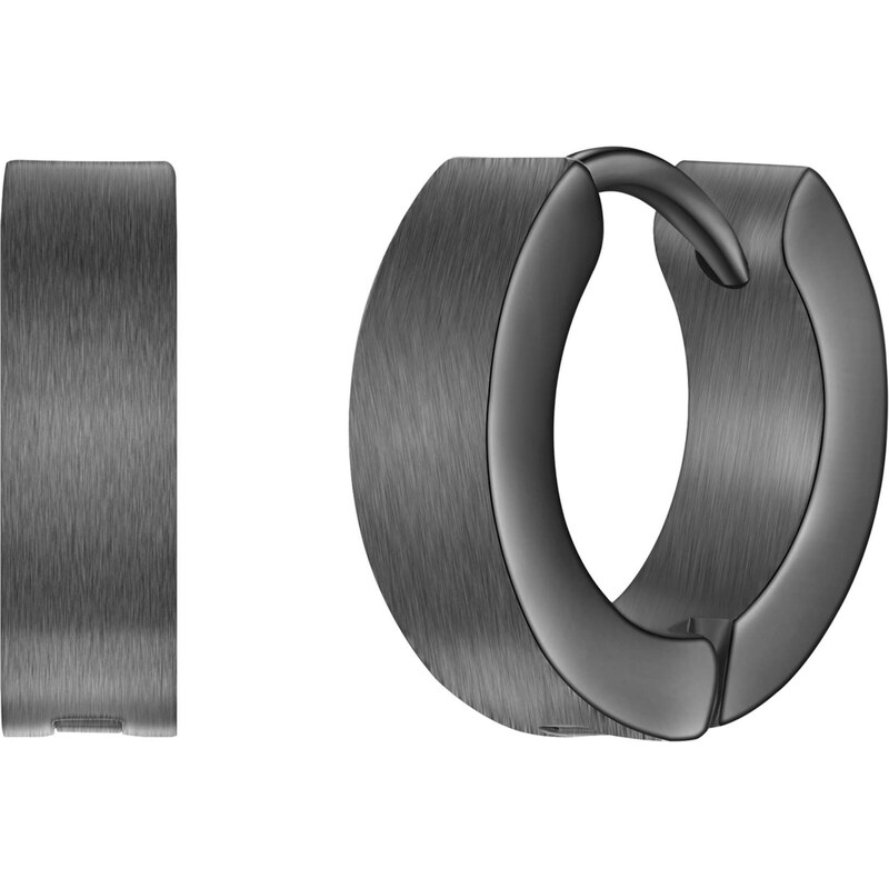 True Rebels Náušnice tmavosivá 67902678