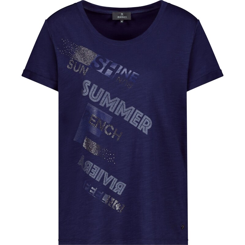 monari Tričko zafírová / tmavomodrá / strieborná 67902717