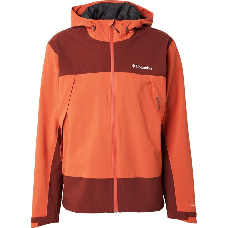 COLUMBIA Outdoorová bunda Boulder Falls oranžová / karmínovo červená 67902761