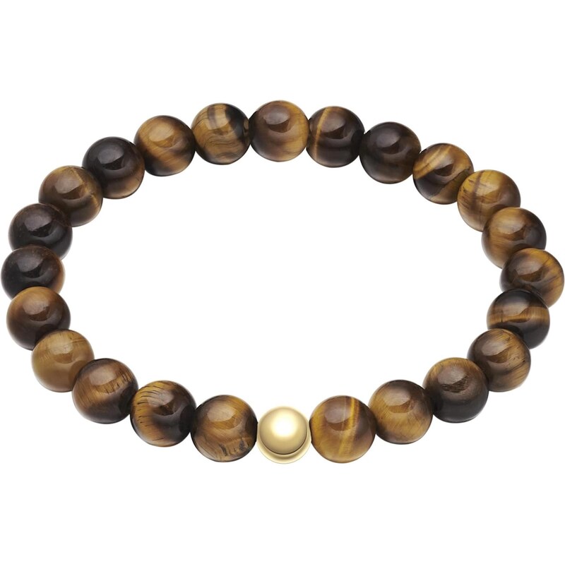 True Rebels Náramok hnedá / zlatá 67902772