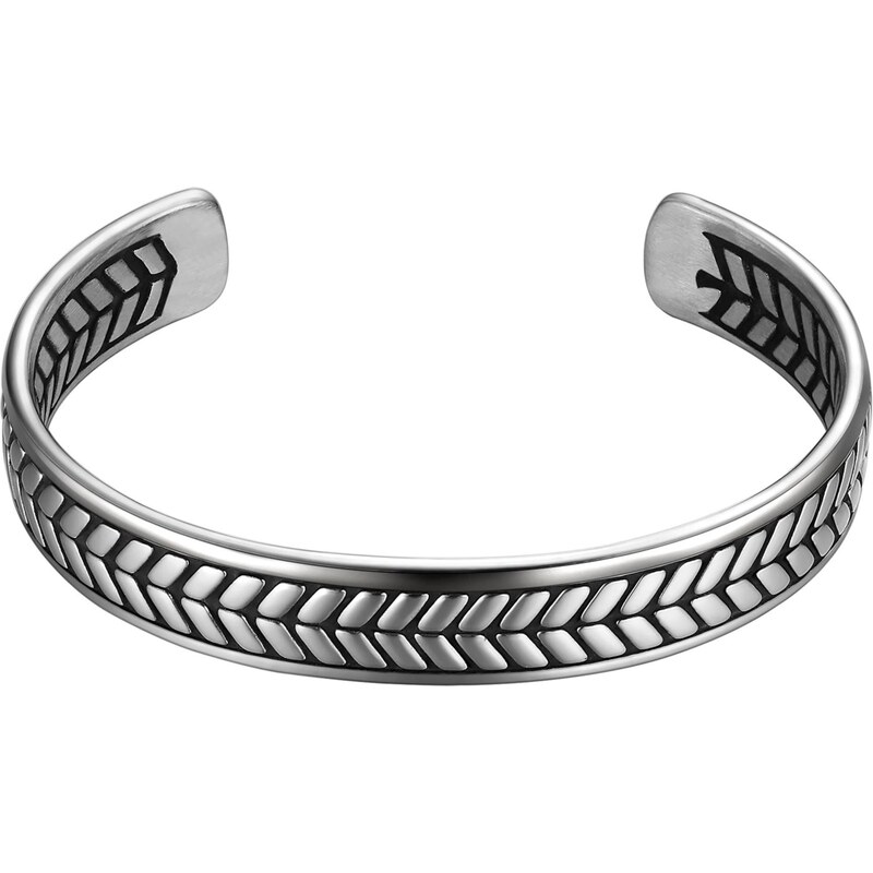 True Rebels Náramok antracitová / strieborná 67902773