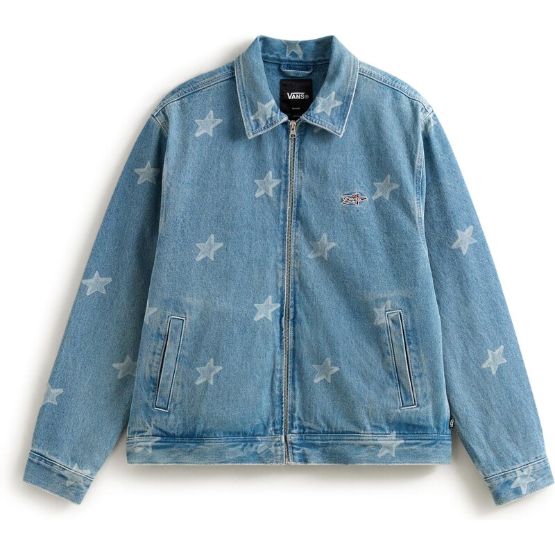 VANS Prechodná bunda Pomona modrá denim 67902789