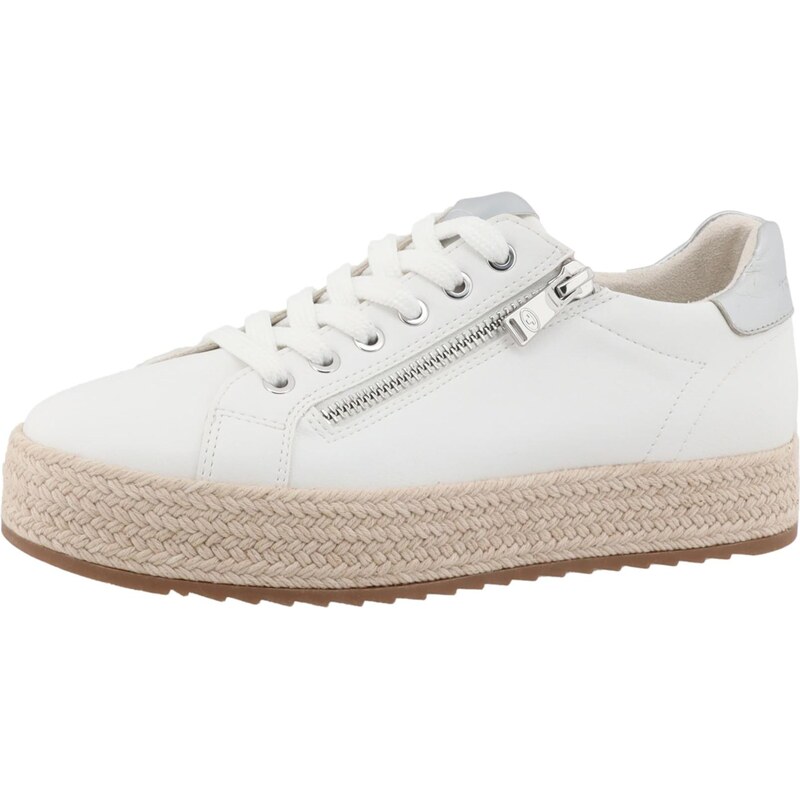 TOM TAILOR Nízke tenisky čadičová / biela 67902816