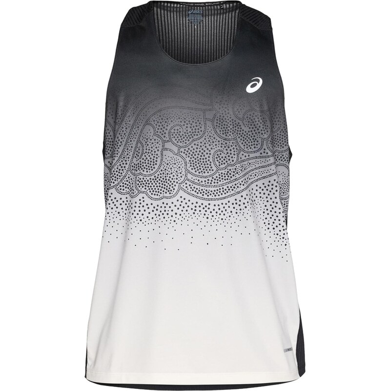 ASICS Funkčné tričko ROAD sivá / čierna / biela 67902822