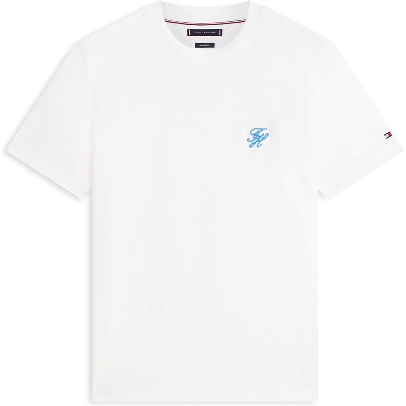 TOMMY HILFIGER Tričko azúrová / biela 67902872