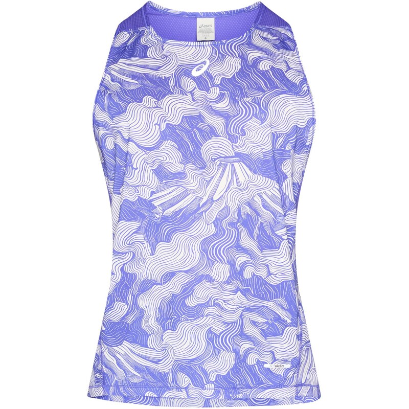 ASICS Funkčné tričko FUJITRAIL SINGLET modrá / biela 67902883