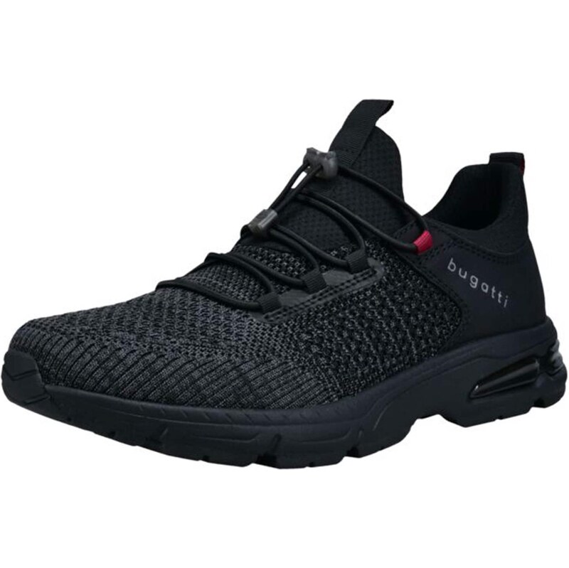 bugatti Nízke tenisky sivá / čierna / čierna melírovaná 67902898