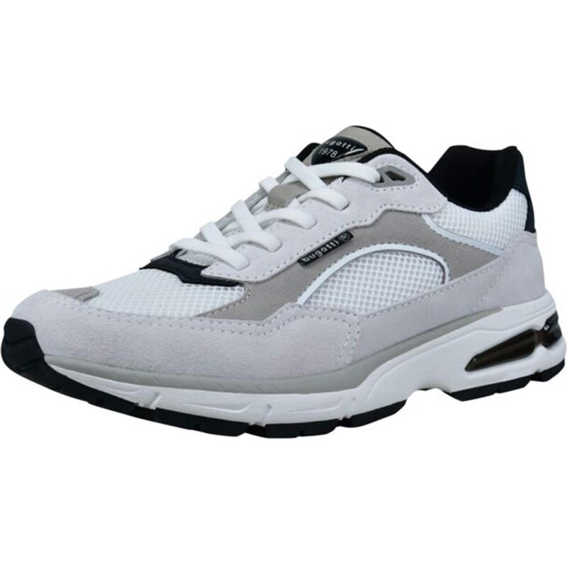 bugatti Nízke tenisky sivá / svetlosivá / čierna / biela 67902908