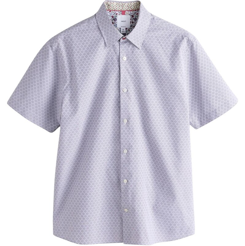 Next Košeľa svetlofialová / tmavofialová / biela 67902921