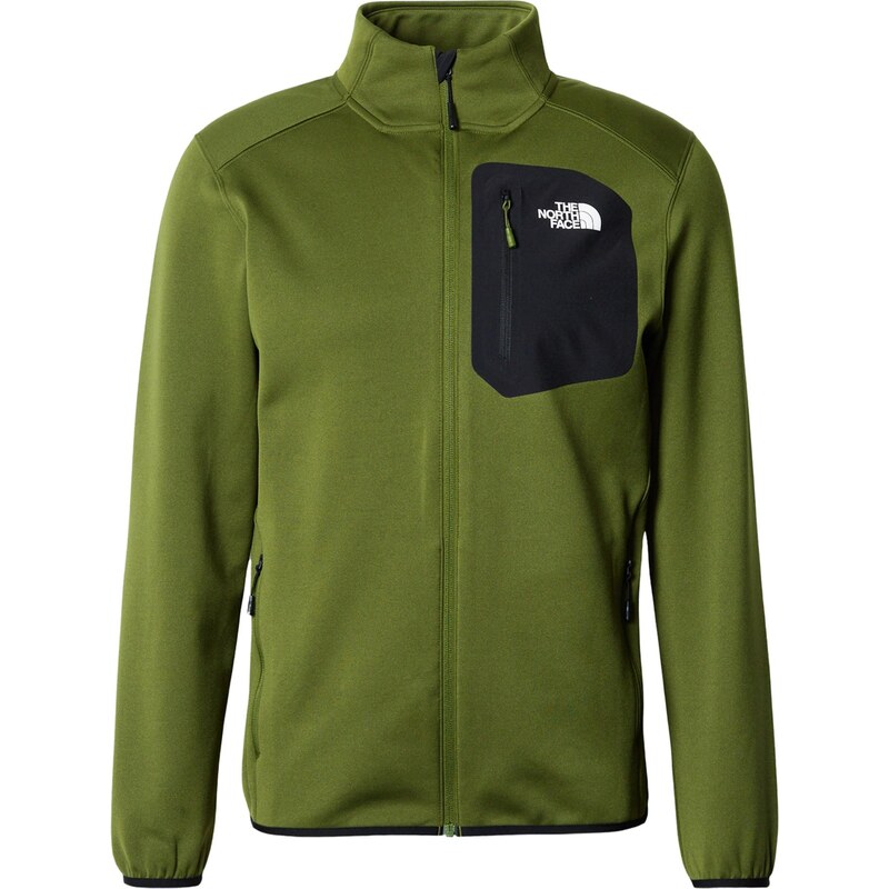 THE NORTH FACE Funkčná flisová bunda zelená / čierna / biela 67903023