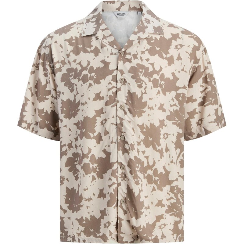 JJ Rebel Košeľa JREBBLOSSOM krémová / tmavobéžová 67903041
