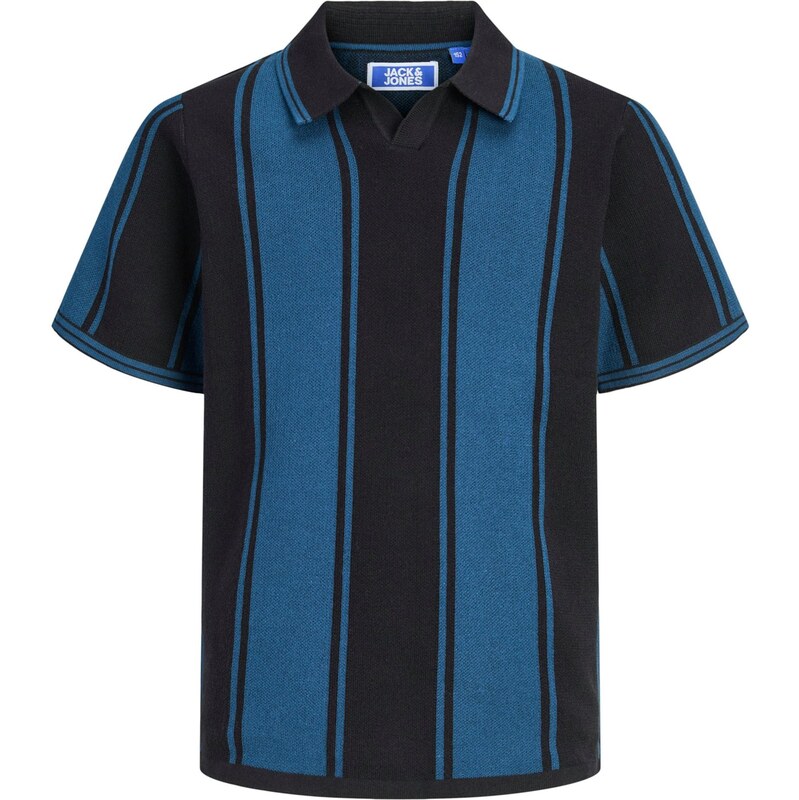 Jack & Jones Junior Sveter JCOBREEZE modrá / čierna 67903069