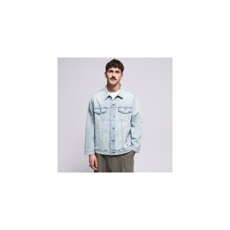 Levis Bunda Relaxed Fit Trucker Light Indigo - Worn In Muži Oblečenie 67643099