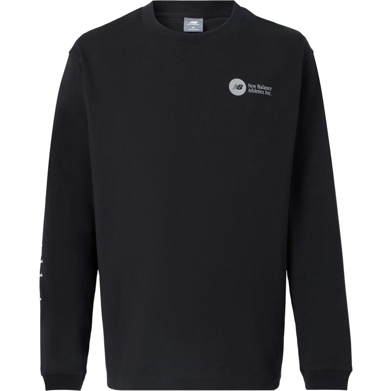 new balance Tričko svetlosivá / svetlozelená / čierna / biela 67903143