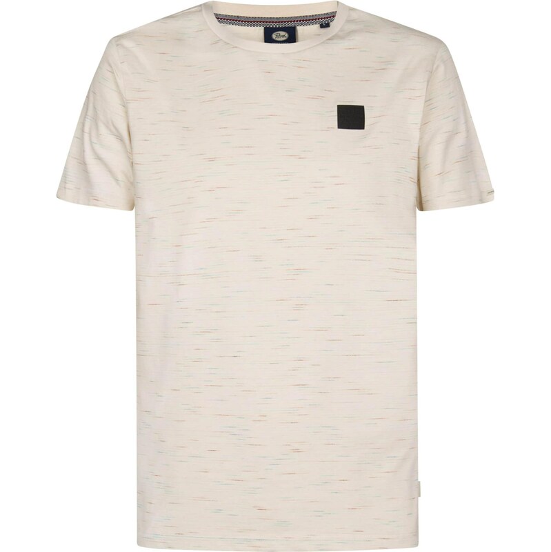 Petrol Industries Tričko tyrkysová / koňaková / šedobiela 67903206