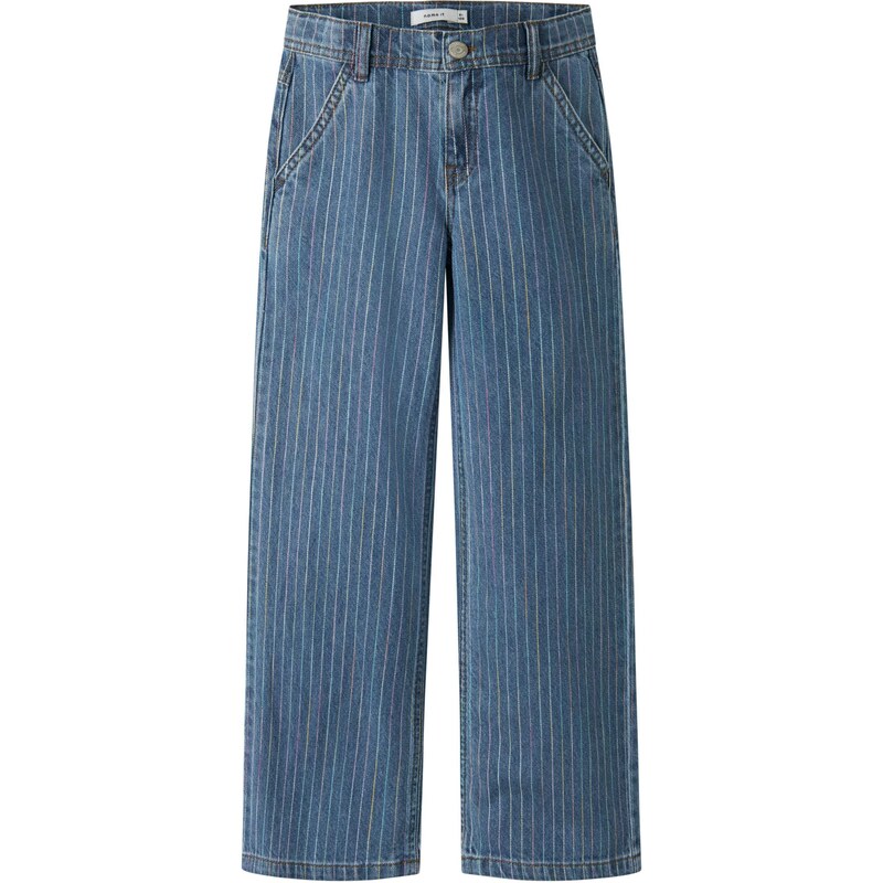NAME IT Džínsy NKFROSE modrá denim / žltá / levanduľová 67903274