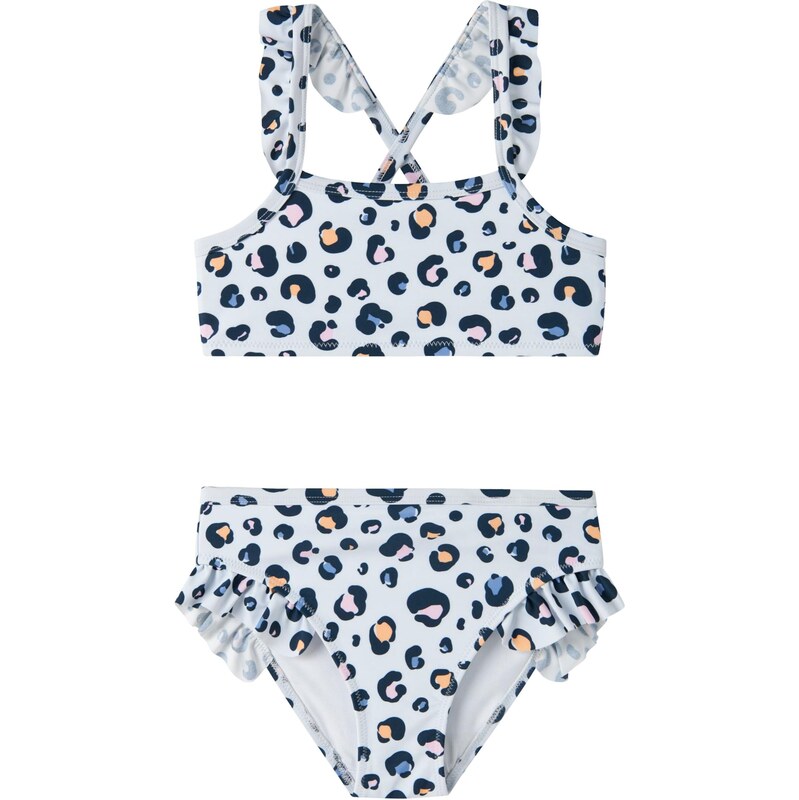 NAME IT Bikiny námornícka modrá / pastelovo modrá / oranžová / ružová 67903272