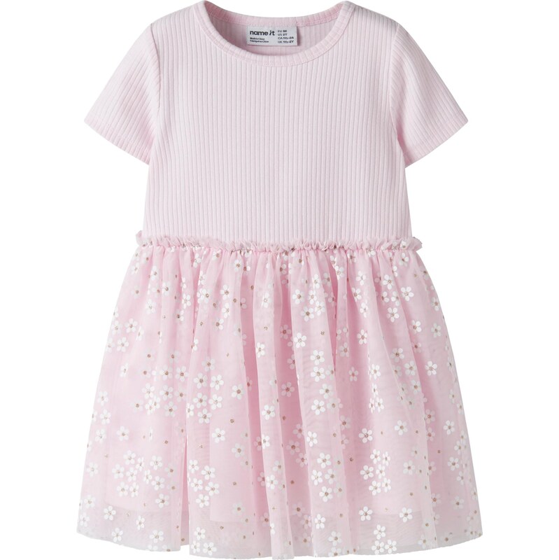 NAME IT Šaty NMFFloral zlatá / rosé / biela 67903292