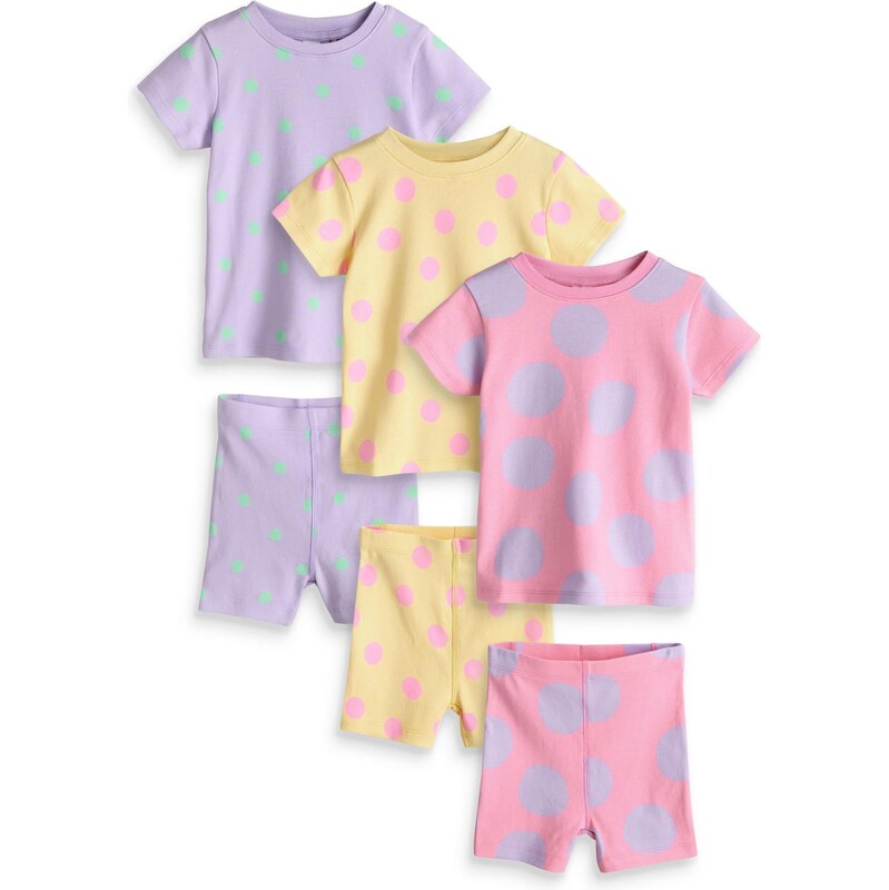 Next Pyžamo svetlomodrá / žltá / orgovánová / ružová 67903376