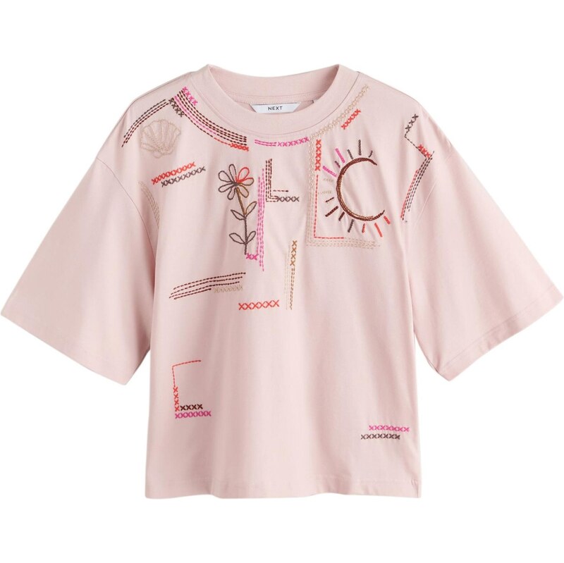 Next Tričko hnedá / oranžová / ružová / ružová 67903409