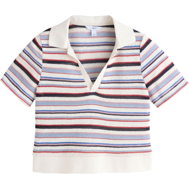 Next Tričko krémová / tmavohnedá / svetložltá / levanduľová 67903659