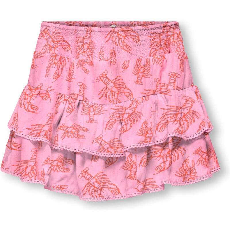 ONLY GIRLS Sukňa KOGGLOW svetloružová / červená 67903683