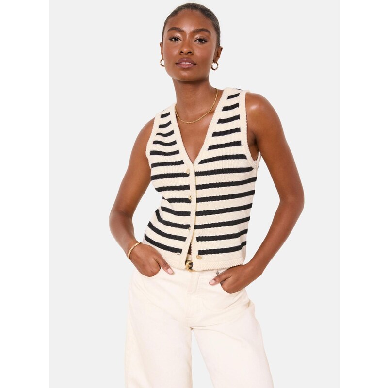 Lipsy Kardigán čierna / biela 67903685