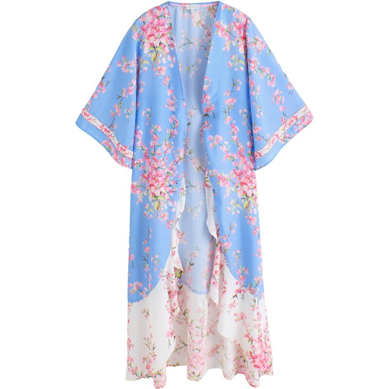 B by Ted Baker Letný kabát kráľovská modrá / pastelovo zelená / ružová 67903721