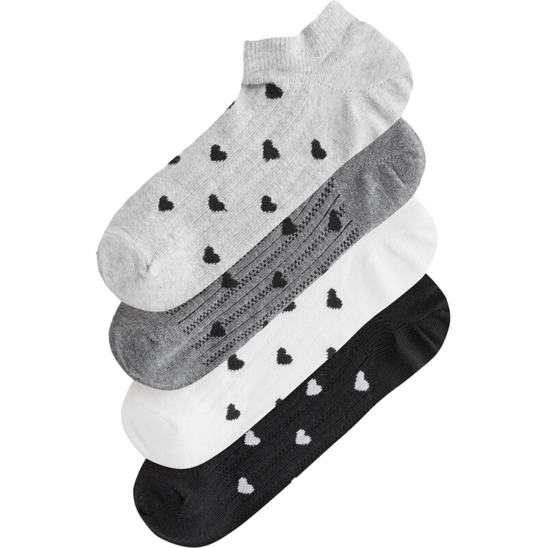 Next Ponožky svetlosivá / čierna / biela 67903794