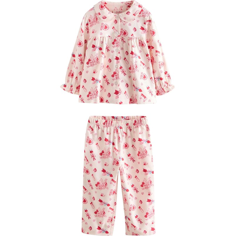 Next Pyžamo nebielená / staroružová / červená 67903869