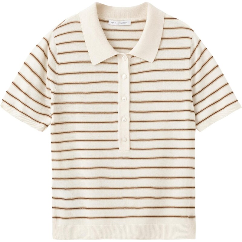 MANGO Sveter TENCYP béžová / nebielená / hnedá 67903923