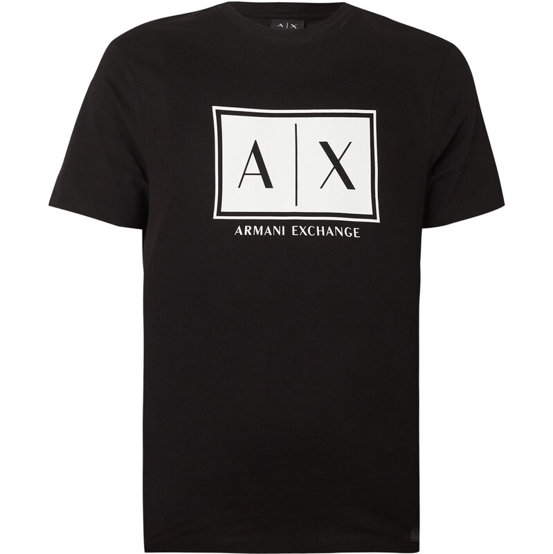ARMANI EXCHANGE Tričko čierna / biela 67904053