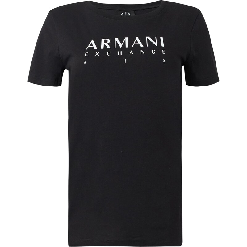 ARMANI EXCHANGE Tričko čierna / biela 67904049