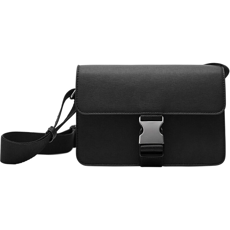 Pull&Bear Taška cez rameno čierna 67904138