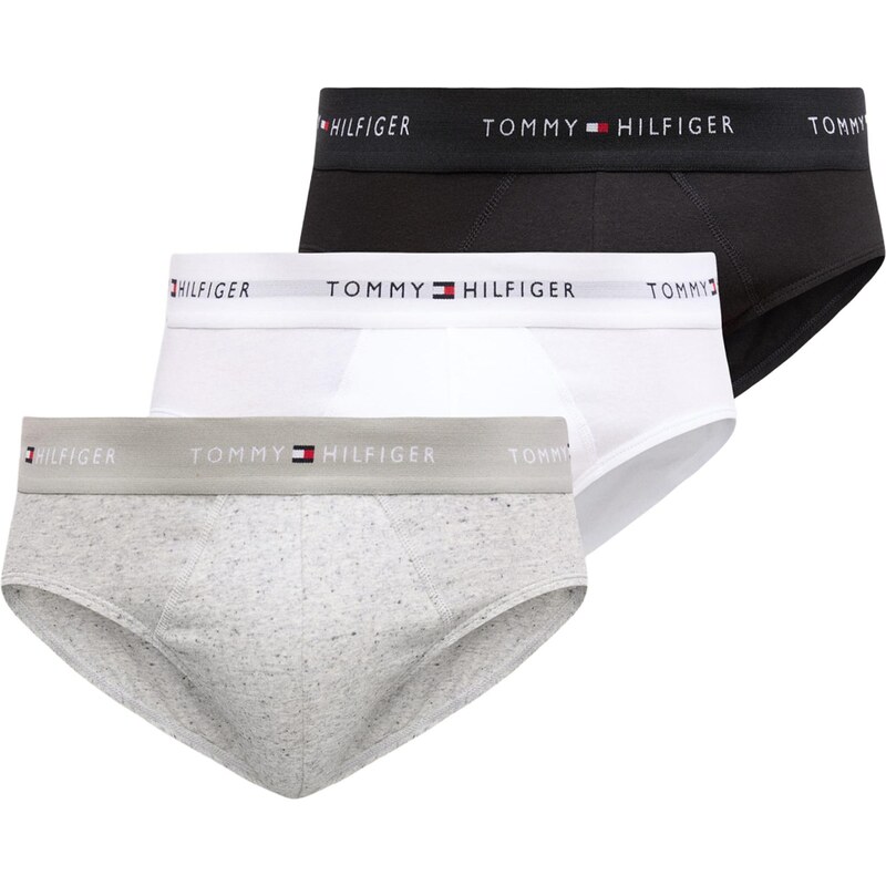 Tommy Hilfiger Underwear Nohavičky sivobéžová / červená / čierna / 67904146