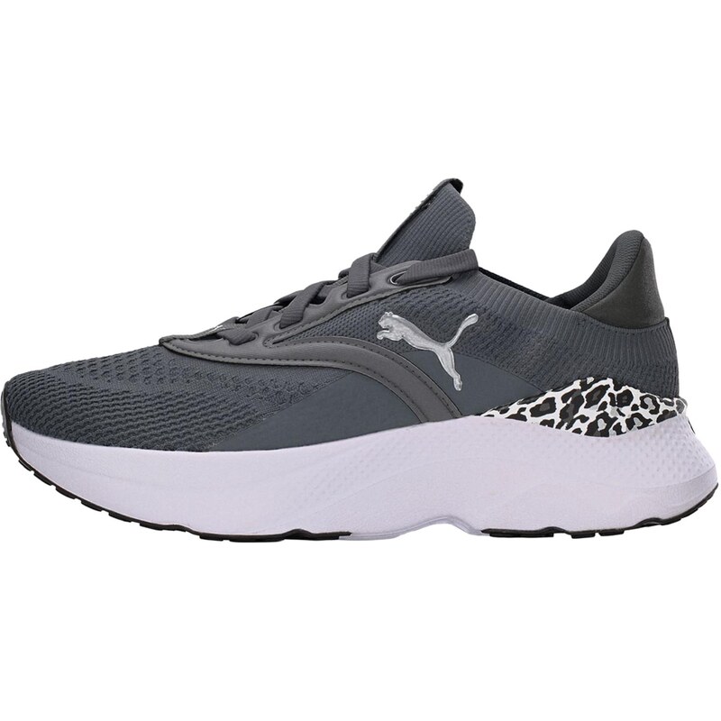 PUMA Bežecká obuv Mayve sivá / čierna / prírodná biela 67904170