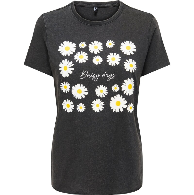 ONLY Tričko ONLLUCY žltá / čierna / biela 67904234