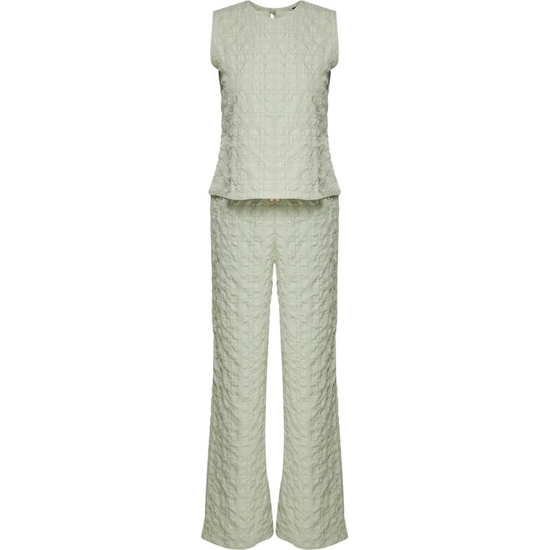 Trendyol Nohavicový kostým mätová 67904244