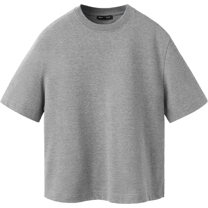 MANGO Tričko SITA sivá melírovaná 67904226