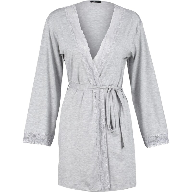 Trendyol Župan sivá melírovaná 67904272